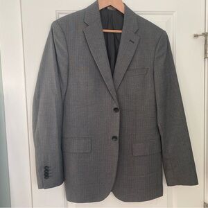 Banana Republic Grey Tailored Fit Men's Blazer Sport Coat Jacket sz 38R Gray